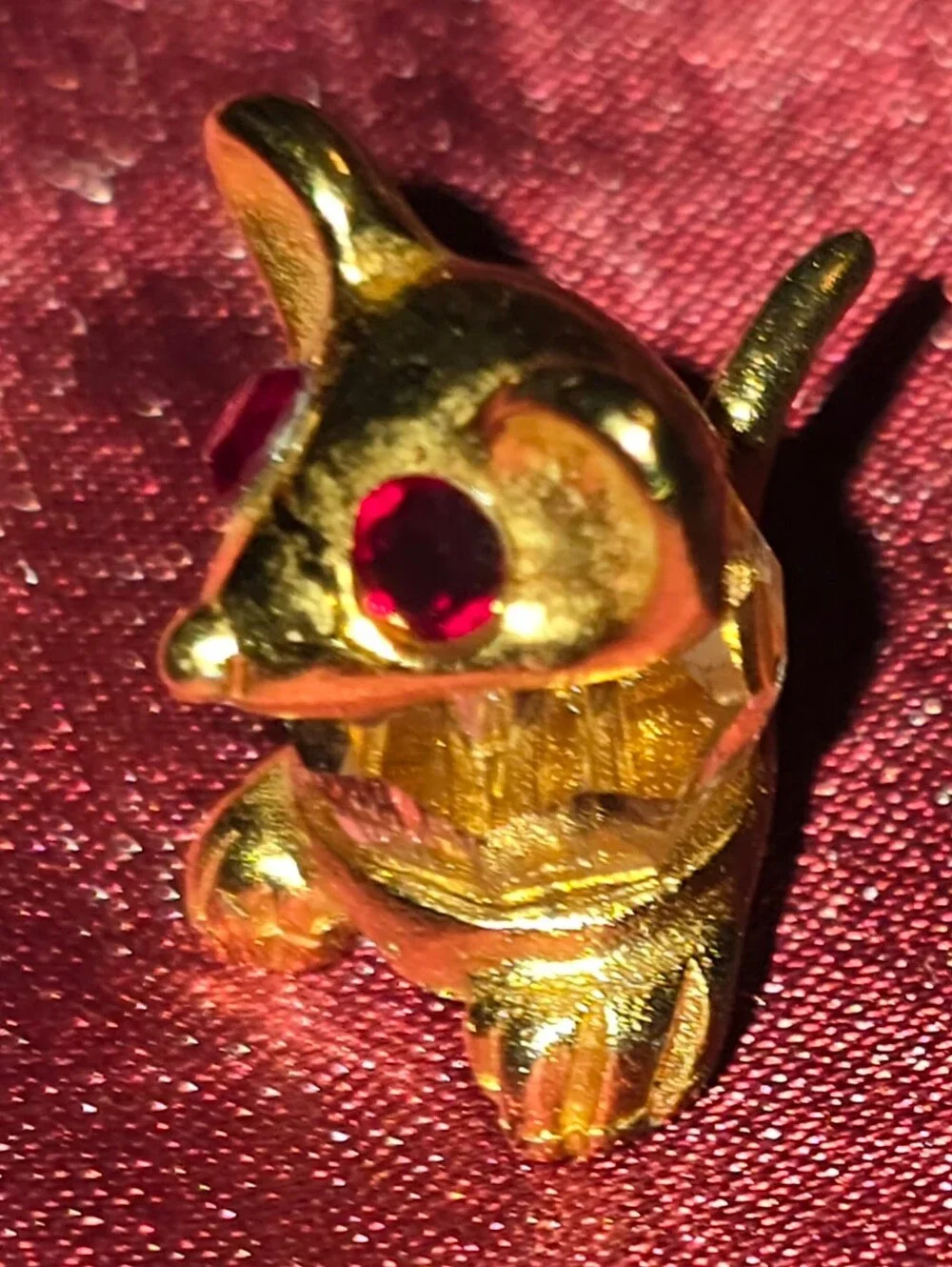 Swarovski Crystal & Gold Miniature Mouse